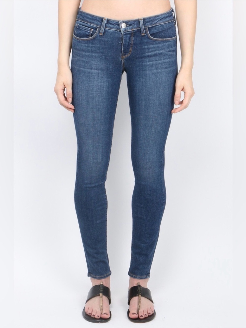 L’AGENCE Chantal Low Rise Skinny Jeans Dark Vintage 26